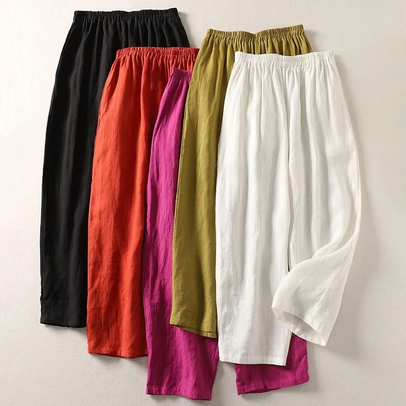 SOPHIA | Pantalon fluide en coton et lin