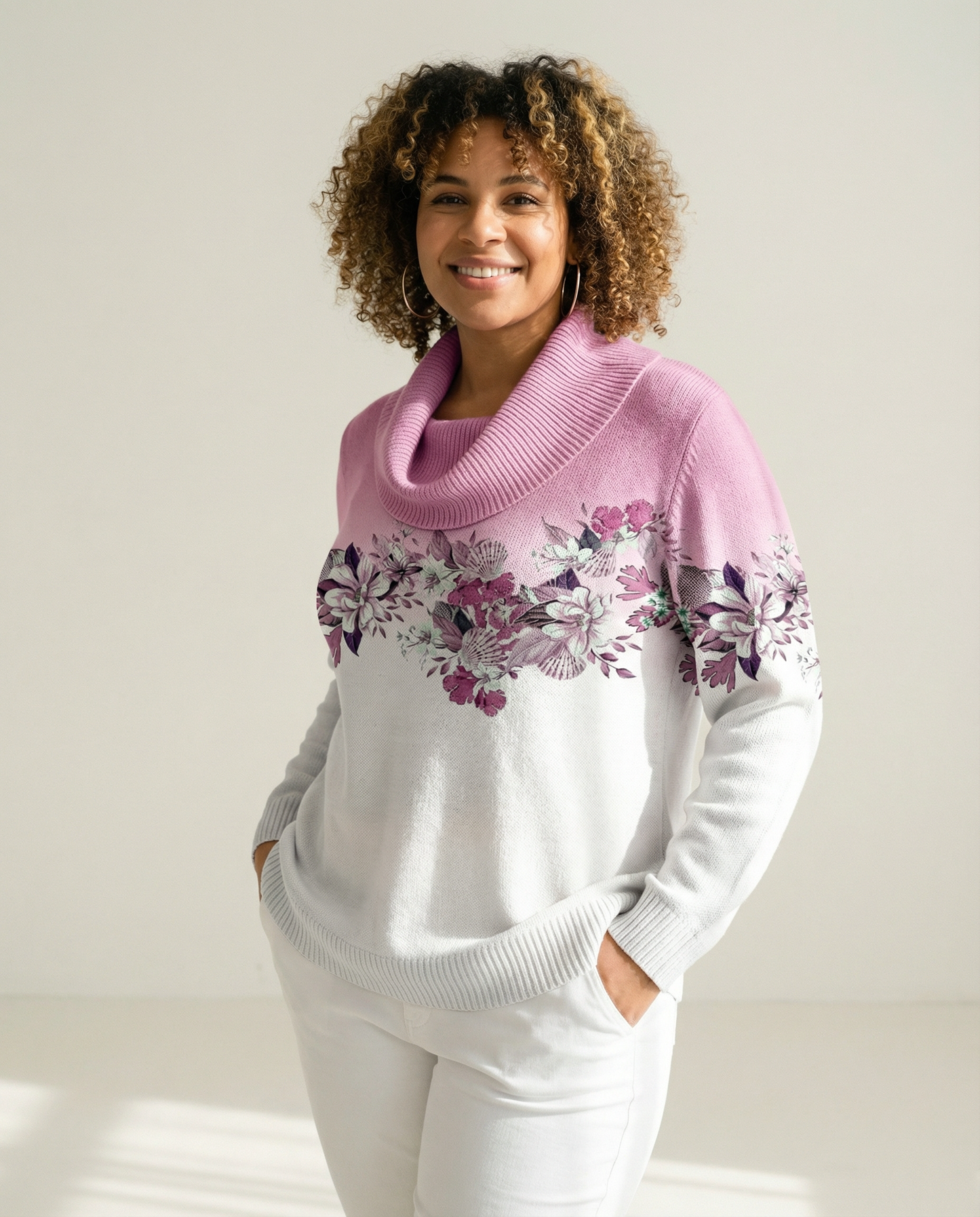 MIA | Pull à col drapé