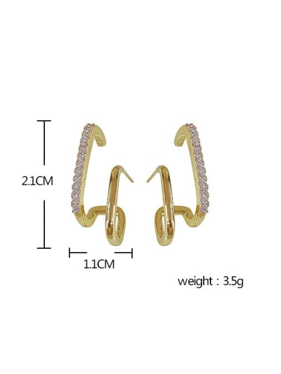 ESTEFANIA | Boucles d'oreilles dorées