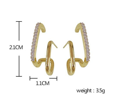 ESTEFANIA | Boucles d'oreilles dorées