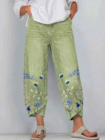 NORABELLE | Pantalon en lin artisanal
