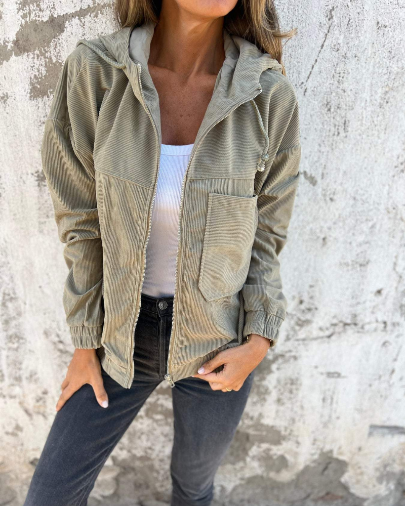 ORILISE | Sweat-shirt en velours côtelé