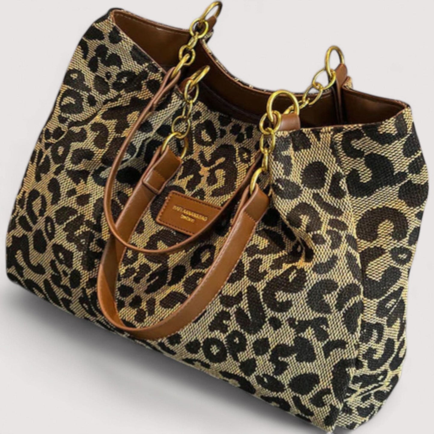 AGNES™ | Sac en toile leopard