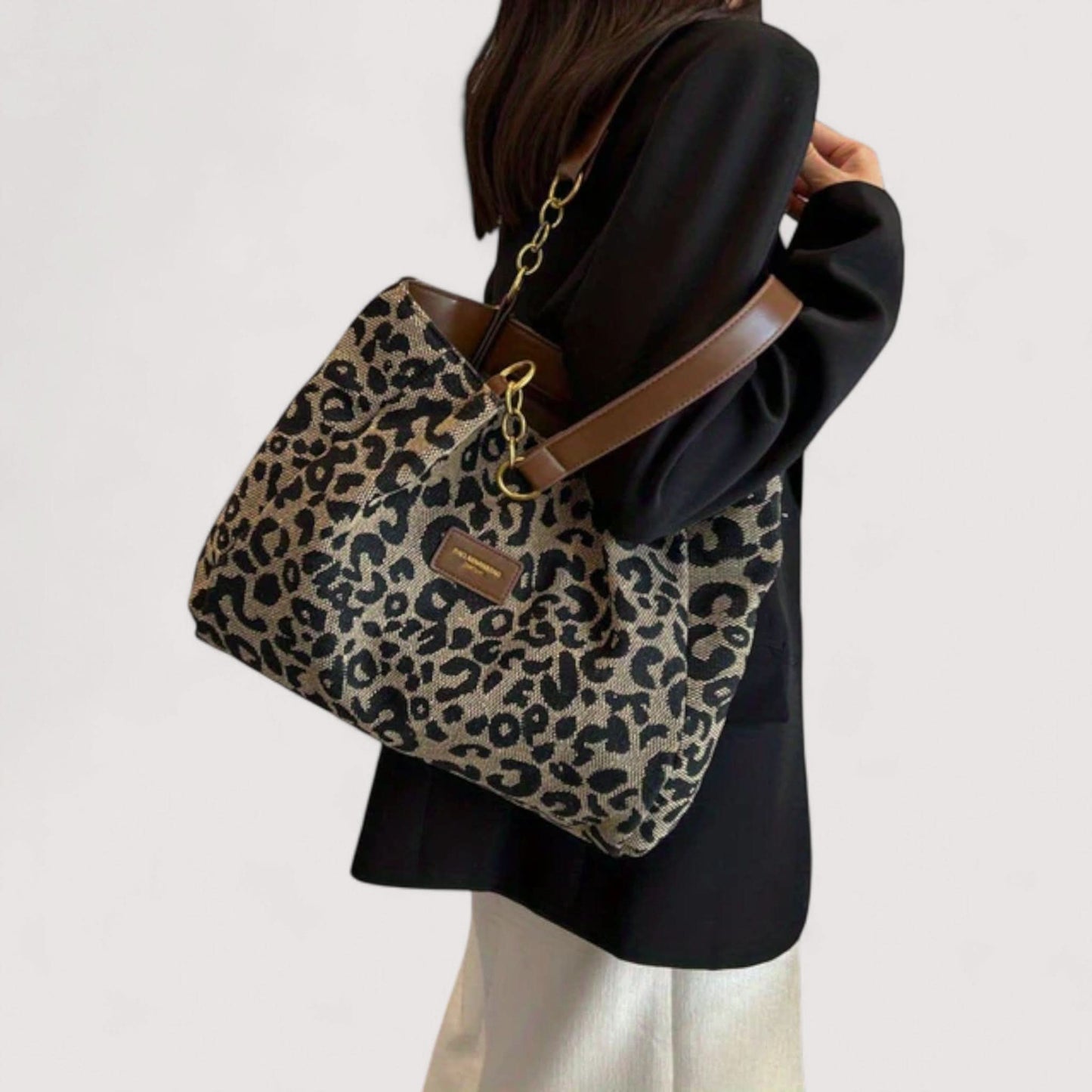 AGNES™ | Sac en toile leopard