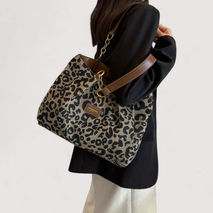 AGNES™ | Sac en toile leopard