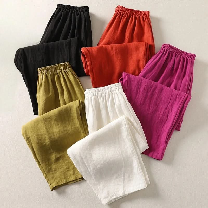 SOPHIA | Pantalon fluide en coton et lin