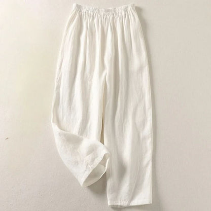 SOPHIA | Pantalon fluide en coton et lin