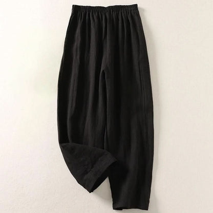 SOPHIA | Pantalon fluide en coton et lin