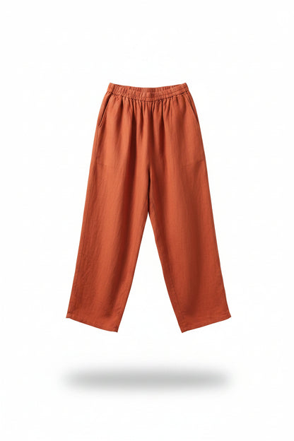 SOPHIA | Pantalon fluide en coton et lin