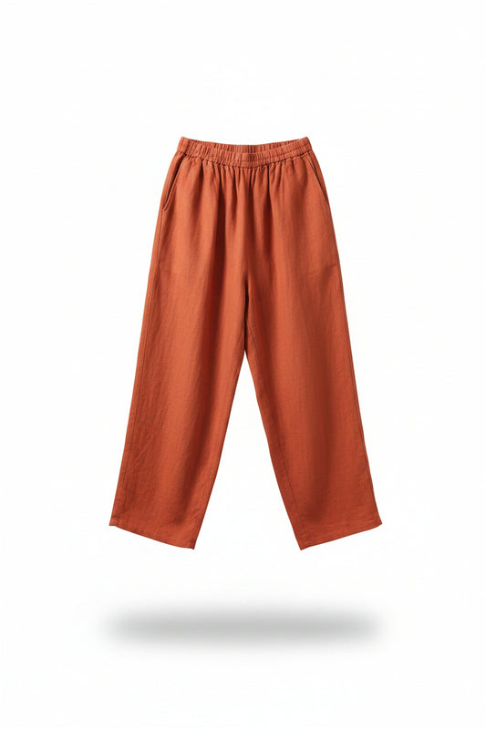 SOPHIA | Pantalon fluide en coton et lin