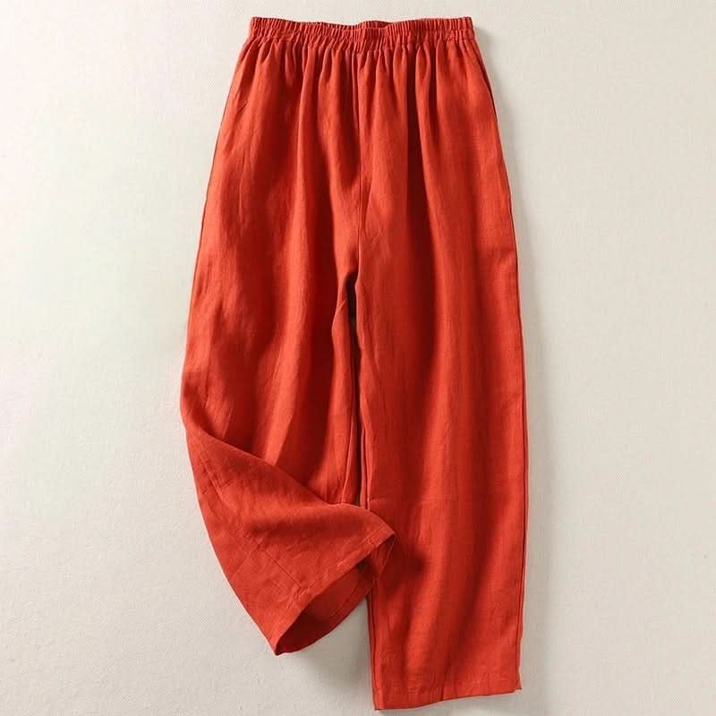 SOPHIA | Pantalon fluide en coton et lin