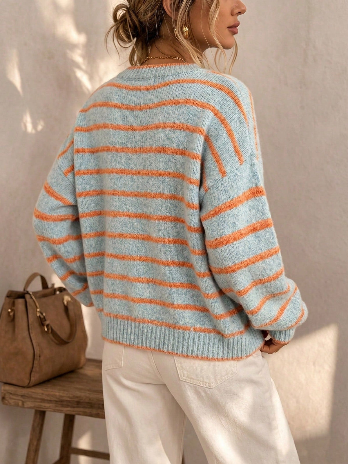 Mabel | Cardigan en maille rayée