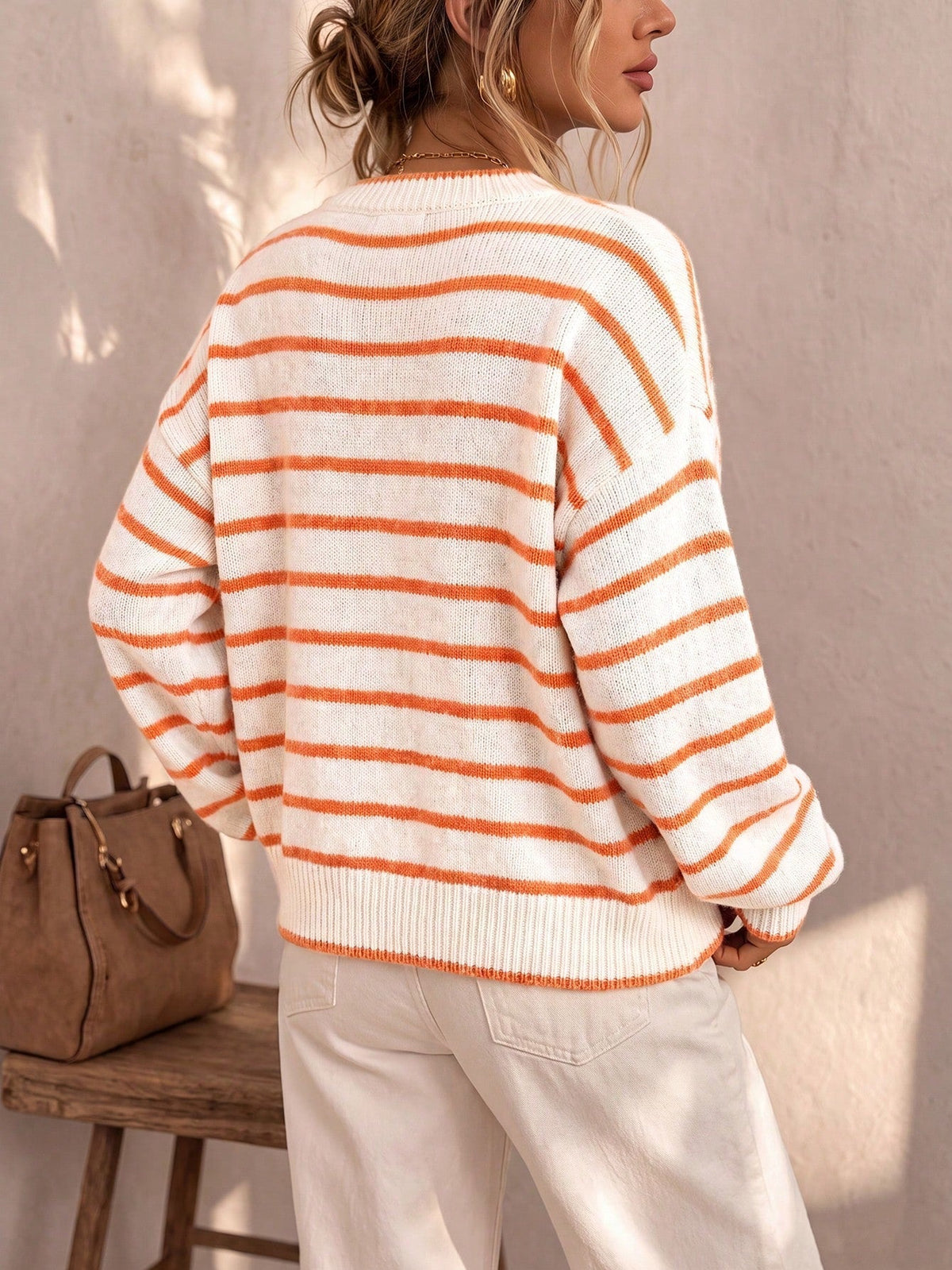 Mabel | Cardigan en maille rayée