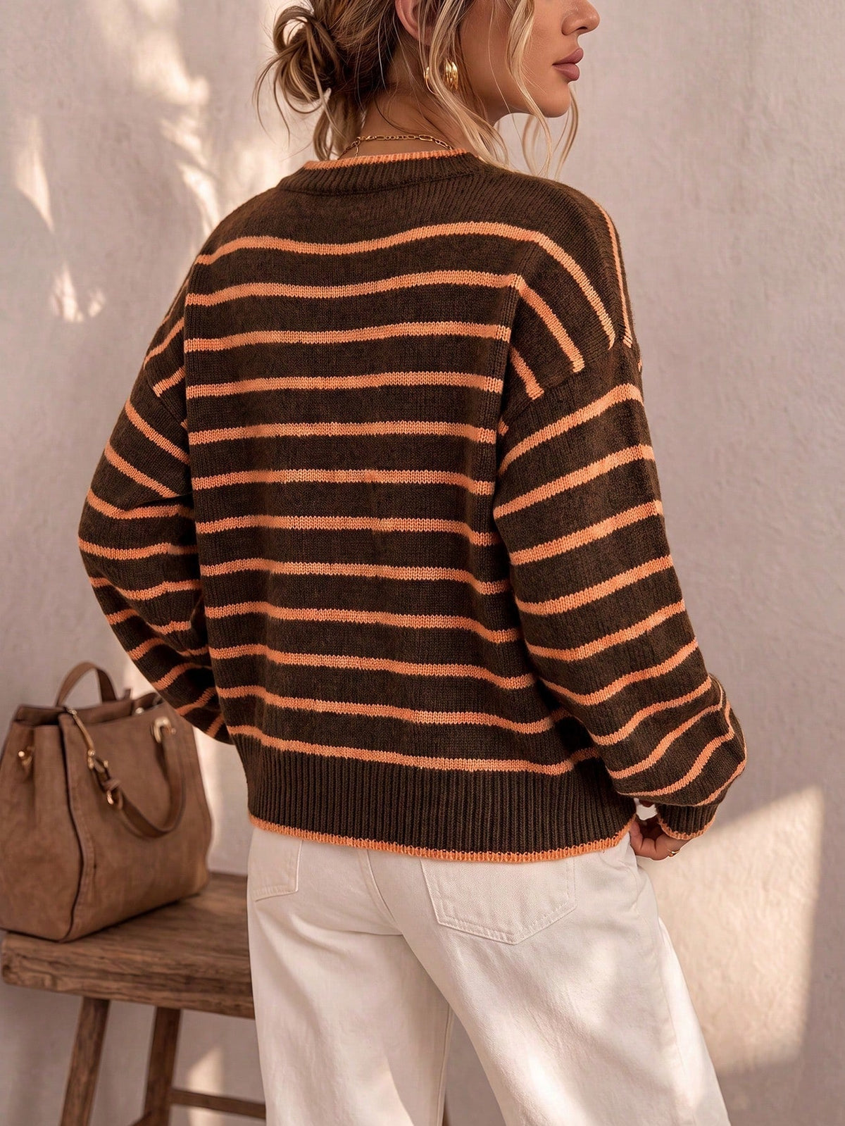 Mabel | Cardigan en maille rayée