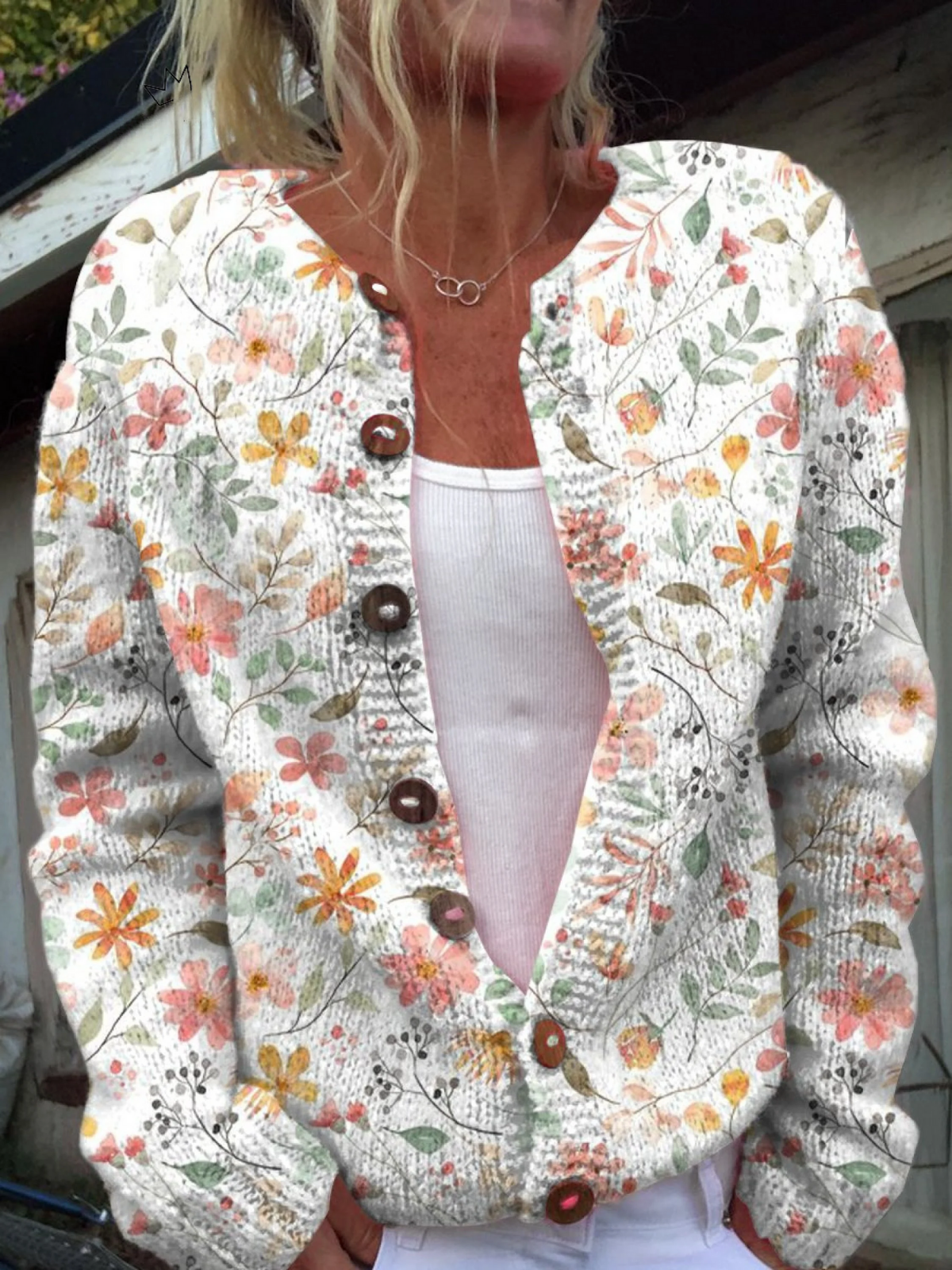 Greta™ | Cardigan à motifs floraux vintage