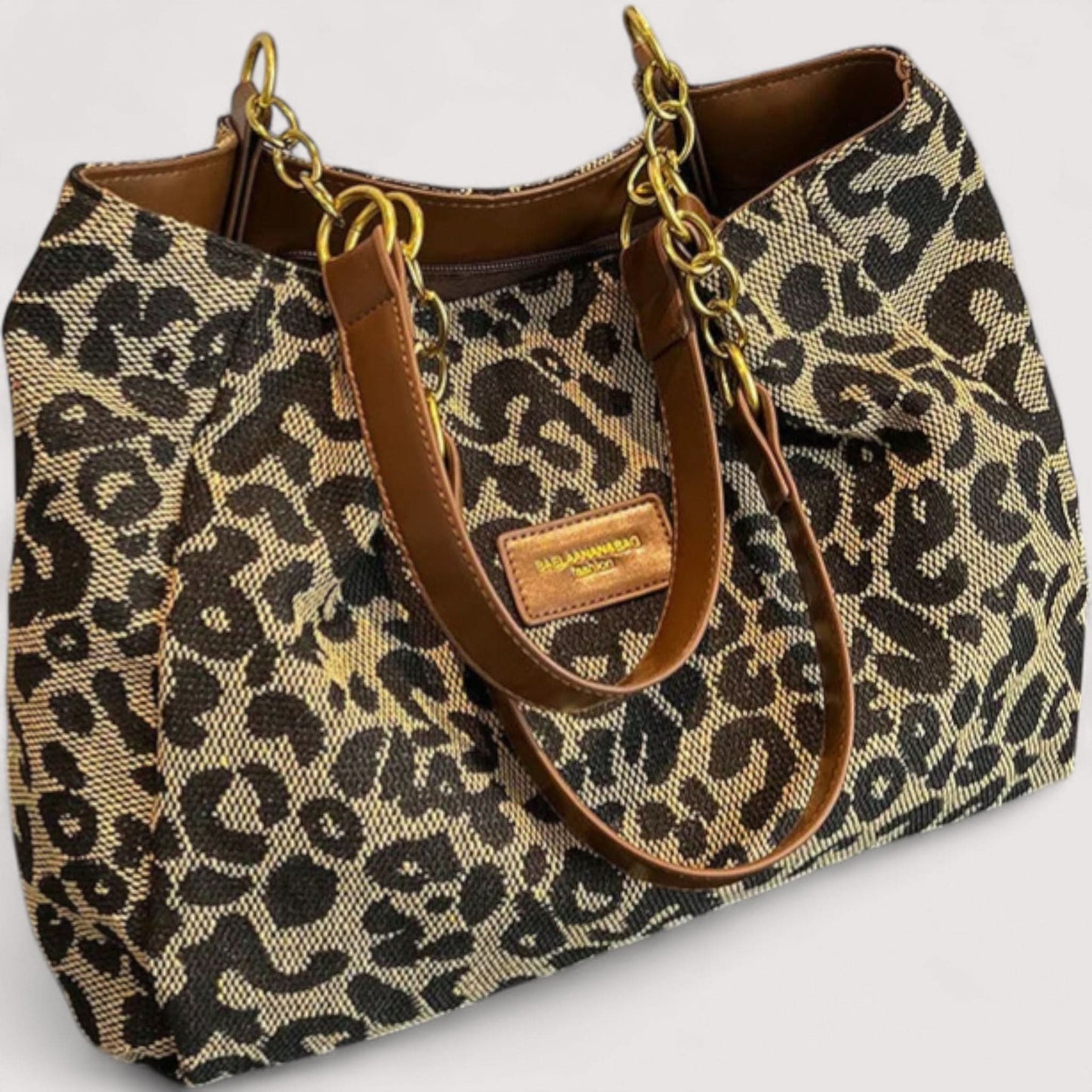 AGNES™ | Sac en toile leopard