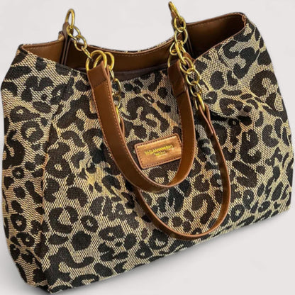AGNES™ | Sac en toile leopard