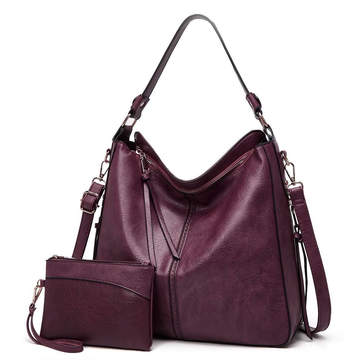 CAMELLIA | Sac hobo en cuir
