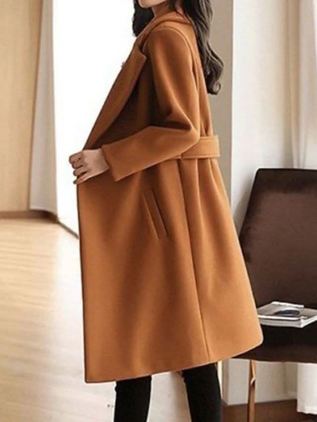 SOLANE | Manteau en laine classique