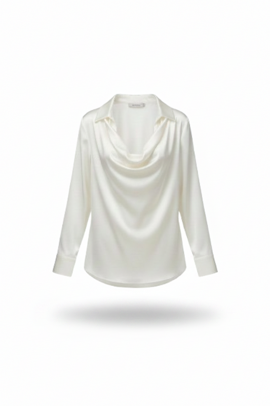 KELI | Chemisier à col drapé