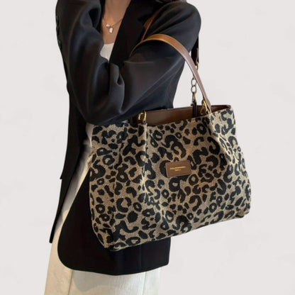 AGNES™ | Sac en toile leopard