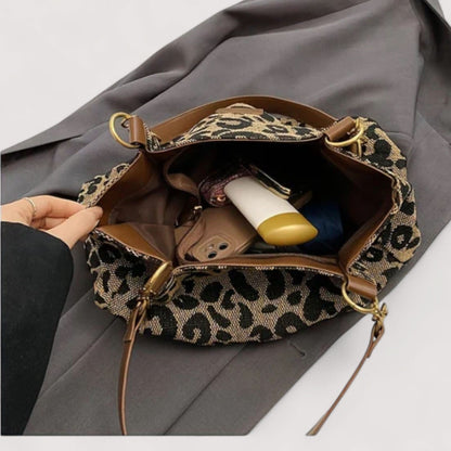 AGNES™ | Sac en toile leopard