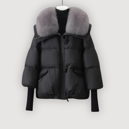 Evette | Doudoune col Fourrure Luxueux