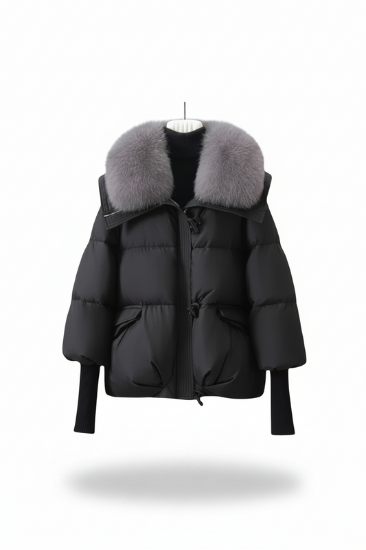 Evette | Doudoune col Fourrure Luxueux