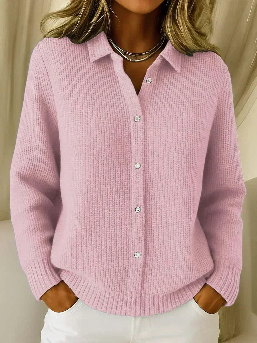 Camille™ | Cardigan en maille texturée à boutons