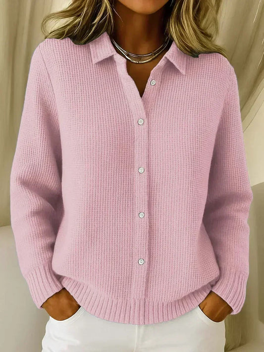 Camille™ | Cardigan en maille texturée à boutons