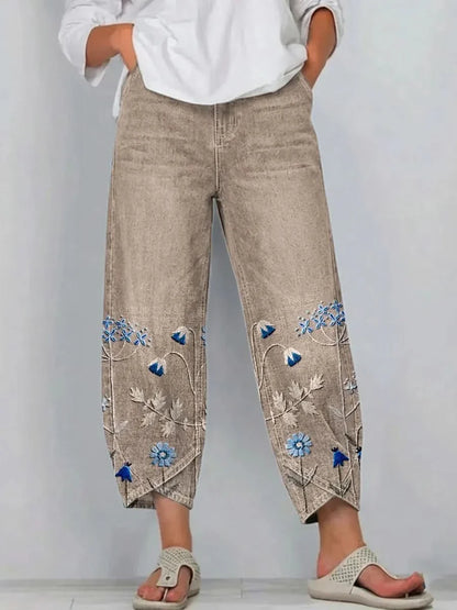 NORABELLE | Pantalon en lin artisanal