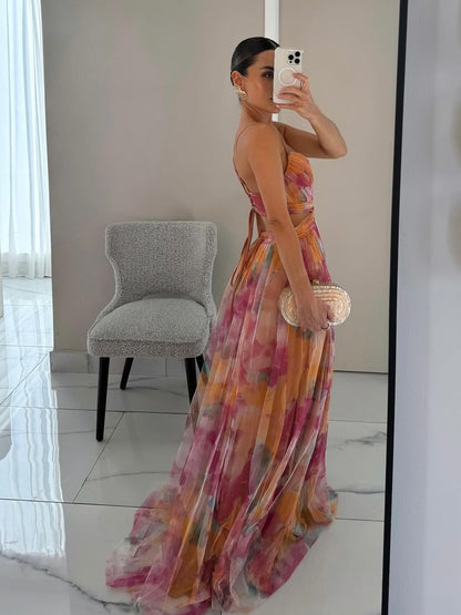 Giselle | Une ravissante robe longue à imprimé floral