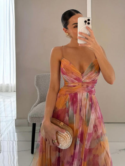 Giselle | Une ravissante robe longue à imprimé floral