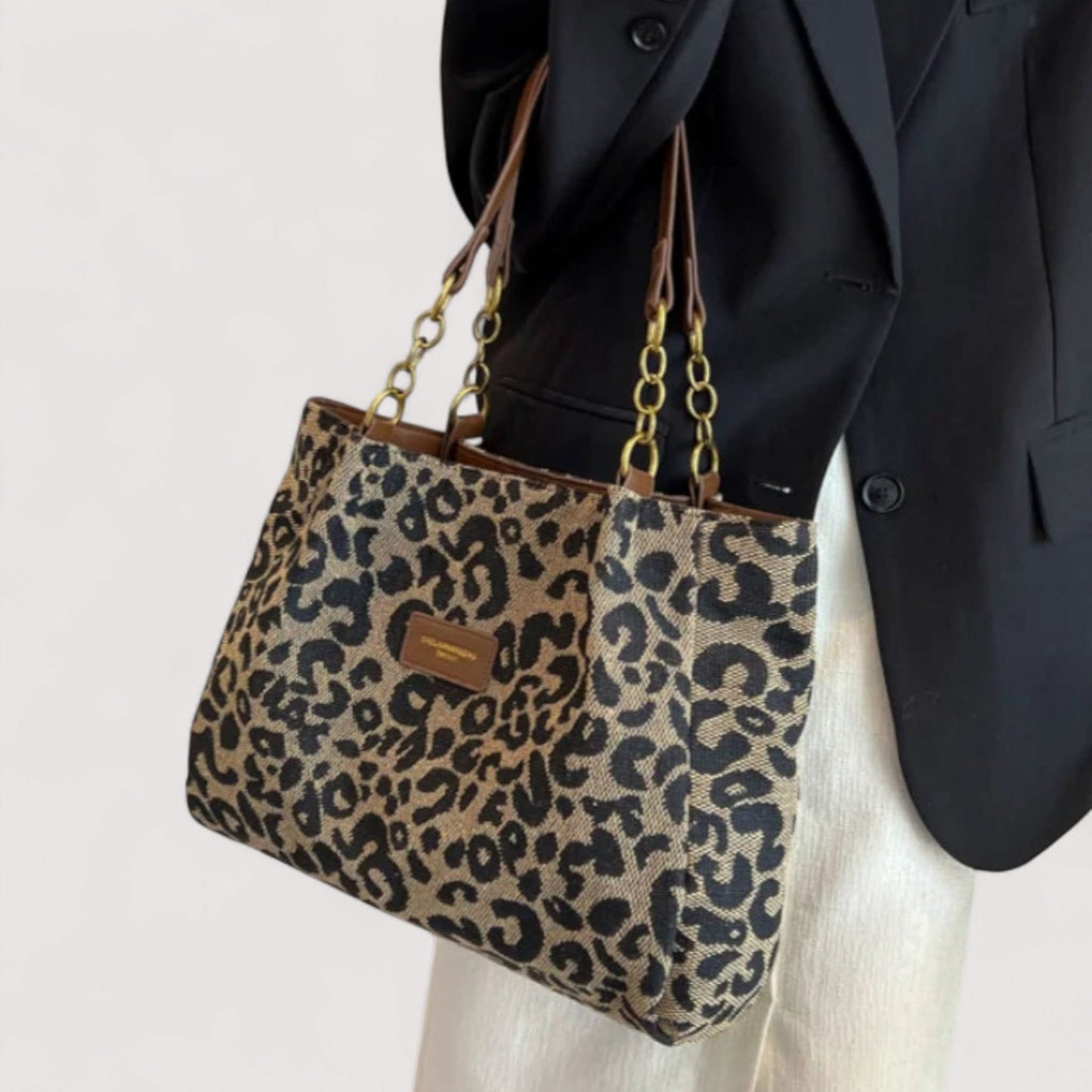 AGNES™ | Sac en toile leopard