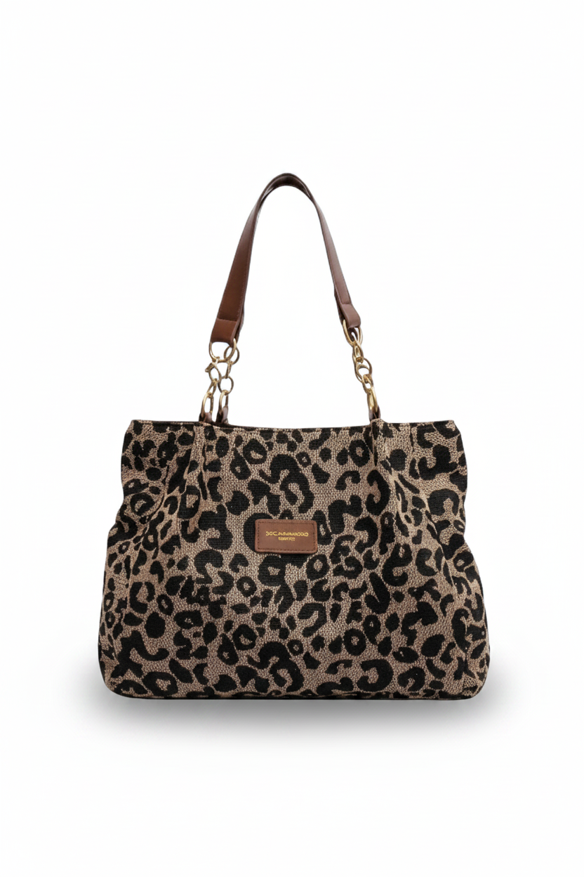 AGNES™ | Sac en toile leopard