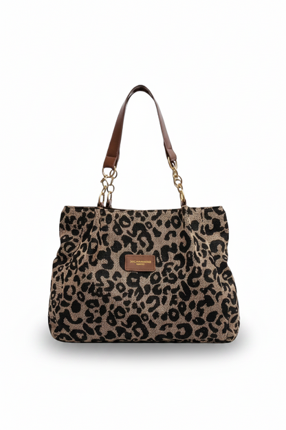 AGNES™ | Sac en toile leopard