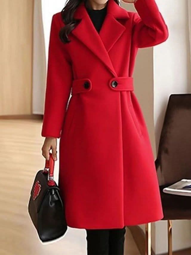 SOLANE | Manteau en laine classique