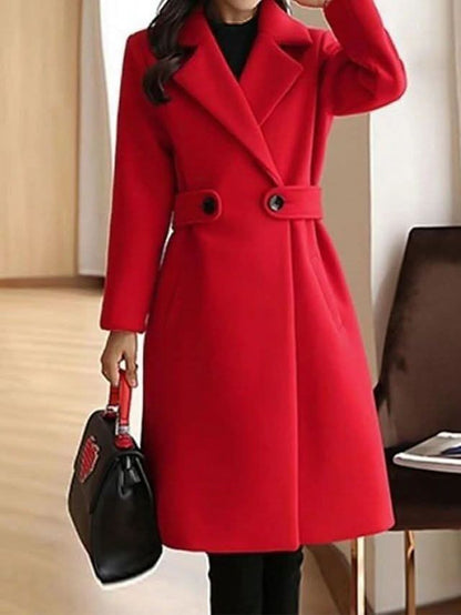 SOLANE | Manteau en laine classique