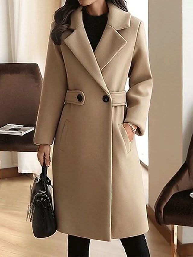 SOLANE | Manteau en laine classique