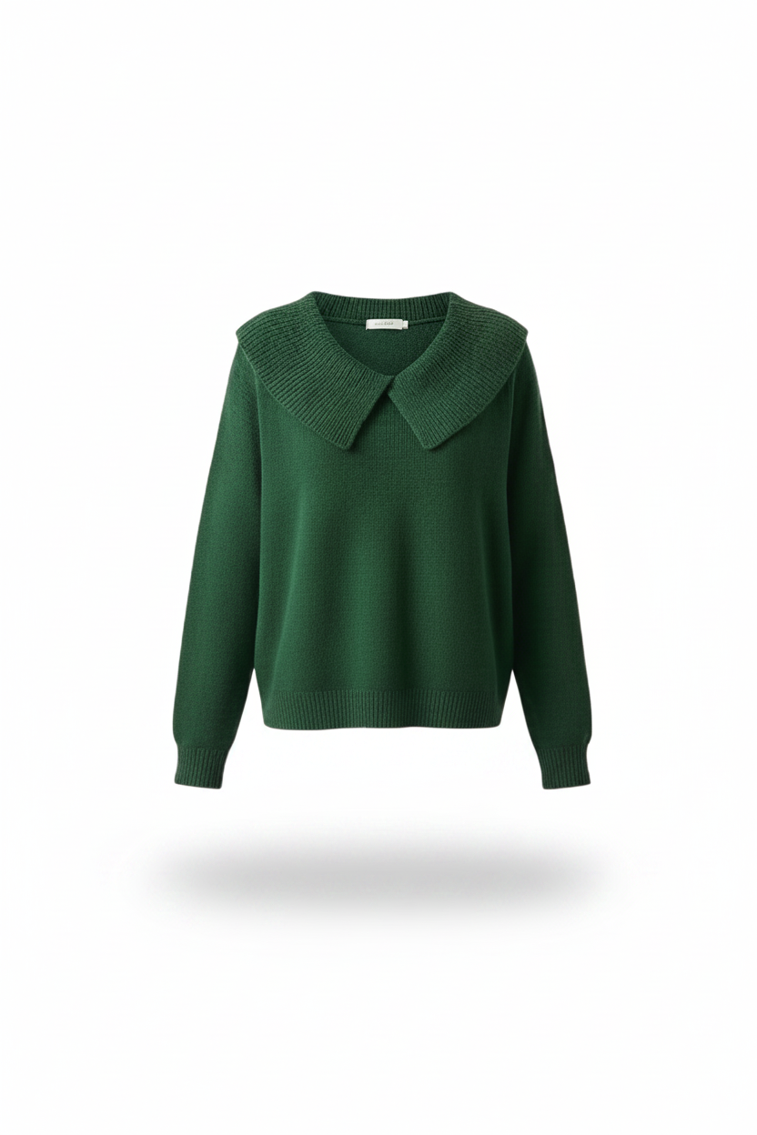 AMELIA | Pull à col plissé