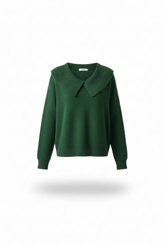 AMELIA | Pull à col plissé