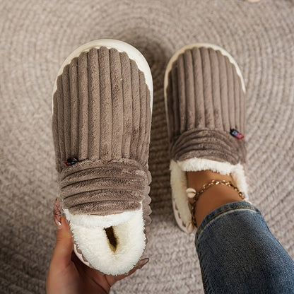 Vera – Chaussons douillets en tricot avec une doublure chaude