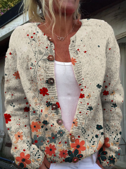 Sabrina™ | Cardigan à motifs floraux vintage