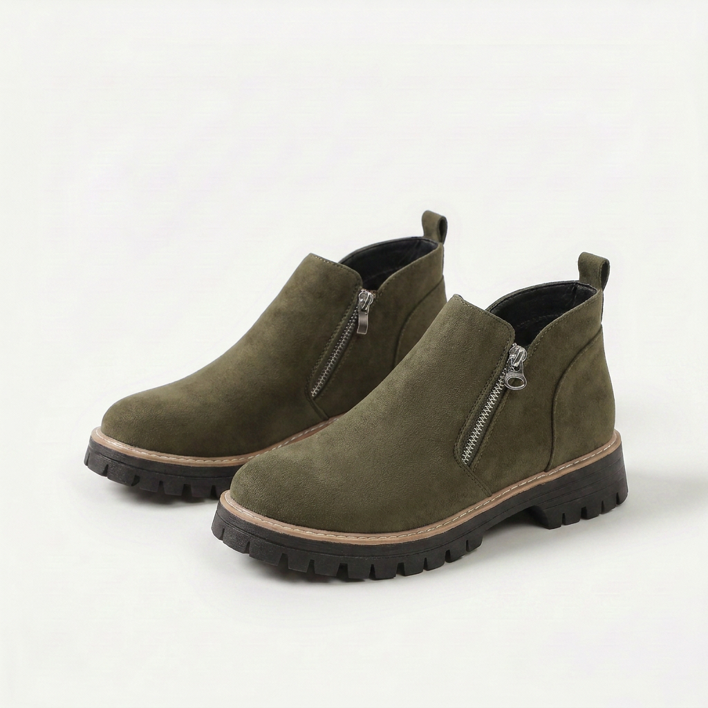 Frida – Bottines à plateforme et semelle épaisse pour l'automne et l'hiver