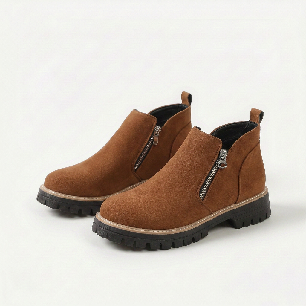 Frida – Bottines à plateforme et semelle épaisse pour l'automne et l'hiver