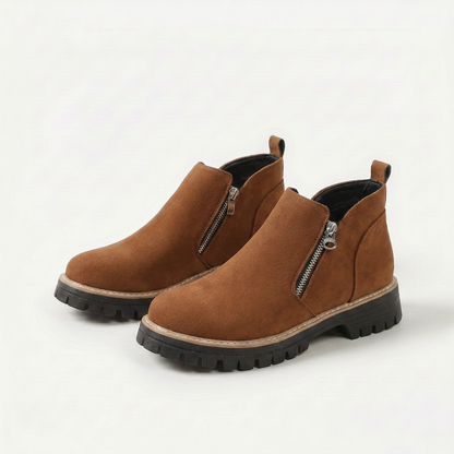 Frida – Bottines à plateforme et semelle épaisse pour l'automne et l'hiver