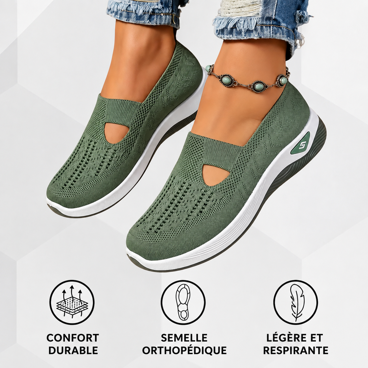 AZELIA™ | Chaussures orthopédiques à enfiler pour un confort maximal
