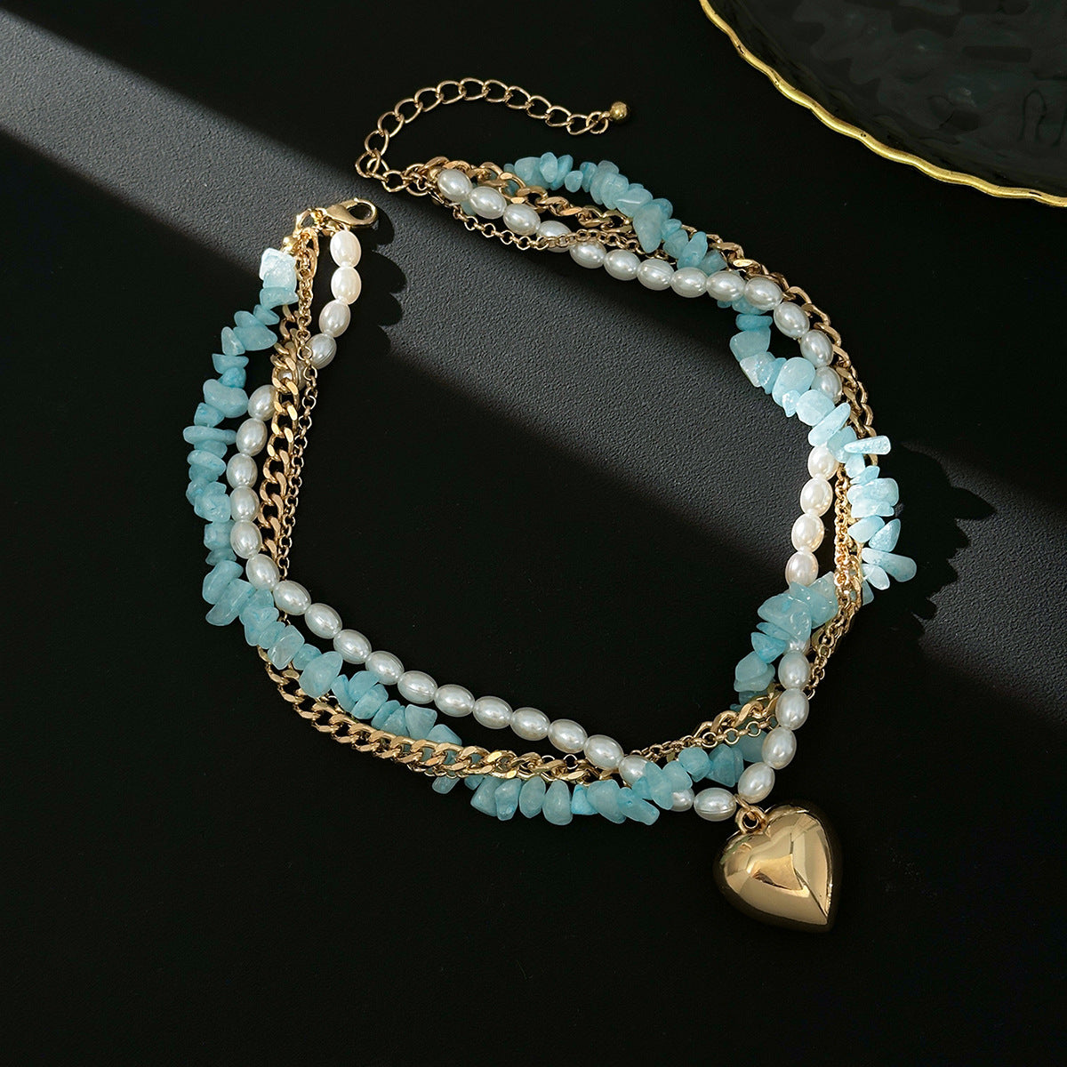 Lorena | Collier Cœur en pierre