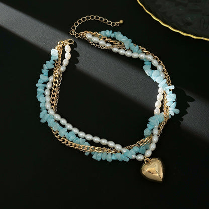 Lorena | Collier Cœur en pierre