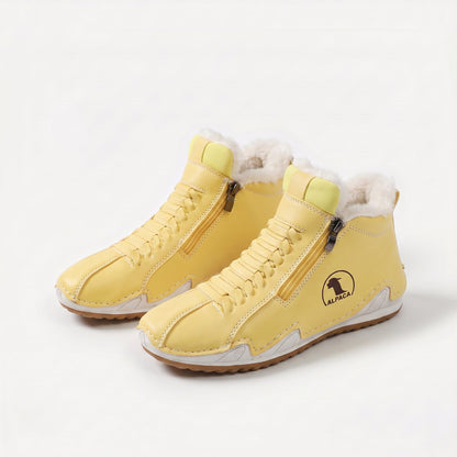 Lotte – Bottines doublées chaudes avec fermeture éclair et laçage